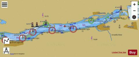 COLUMBIA RIVER BLALOCK ISLANDS TO MCNARY DAM Marine Chart - Nautical Charts App