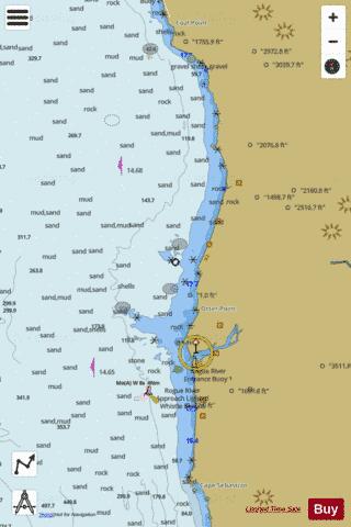 CAPE SEBASTIAN TO HUMBUG MOUNTAIN Marine Chart - Nautical Charts App