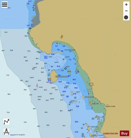 HUNTERS COVE Marine Chart - Nautical Charts App