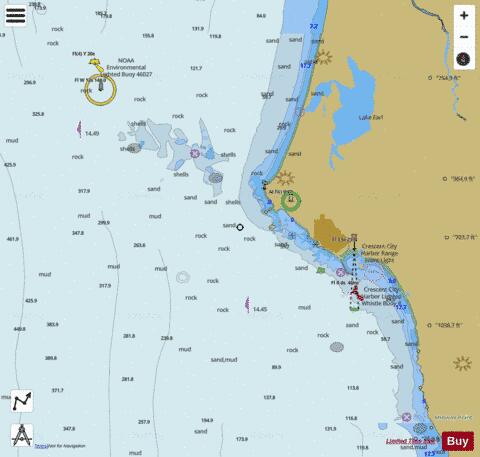 ST. GEORGE REEF AND CRESCENT CITY HARBOR Marine Chart - Nautical Charts App