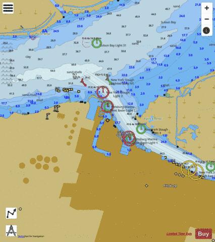 SAN FRANCISCO BAY TO ANTIOCH  PITTSBURG Marine Chart - Nautical Charts App