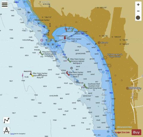HALF MOON BAY Marine Chart - Nautical Charts App