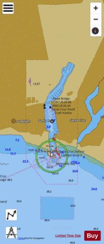 SANTA CRUZ SMALL CRAFT HARBOR Marine Chart - Nautical Charts App