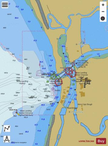 MOSS LANDING HARBOR Marine Chart - Nautical Charts App