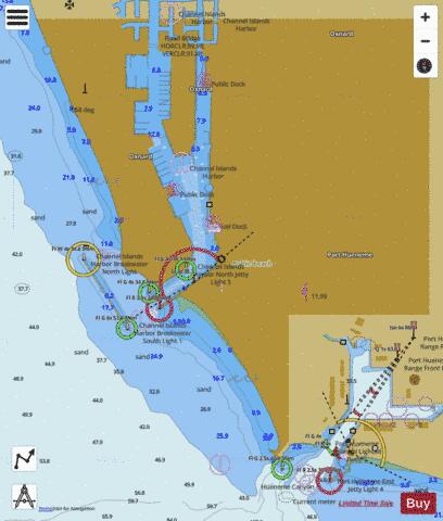 CHANNEL ISLANDS HARBOR AND PORT HUENEME Marine Chart - Nautical Charts App