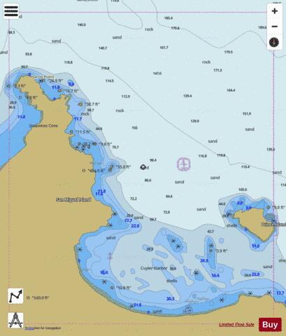 CUYLER HARBOR Marine Chart - Nautical Charts App