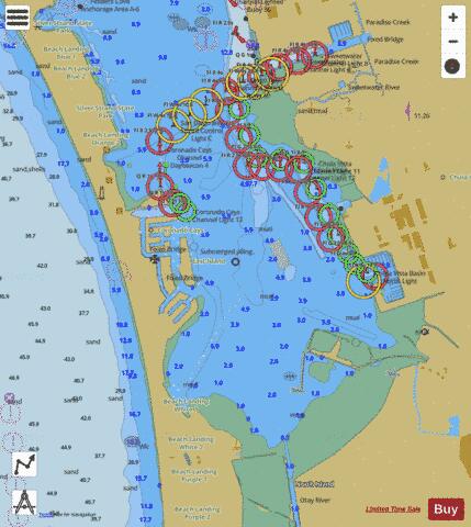 CONTINUATION OF SAN DIEGO BAY Marine Chart - Nautical Charts App