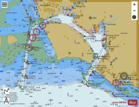 HONOLULU HARBOR Marine Chart - Nautical Charts App