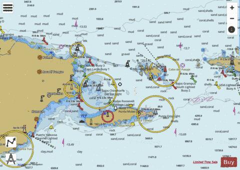 VIRGIN PASSAGE AND SONDA DE VIEQUES WEST INDIES Marine Chart - Nautical Charts App