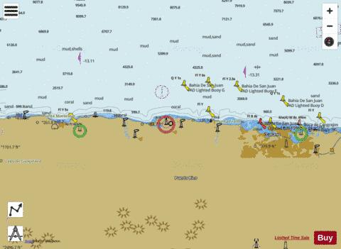 N COAST OF PUERTO RICO PTA PENON - PTA VACIA TALEGA Marine Chart - Nautical Charts App
