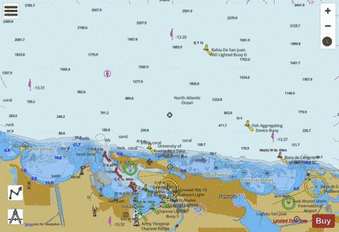 APPROACHES TO SAN JUAN HARBOR Marine Chart - Nautical Charts App