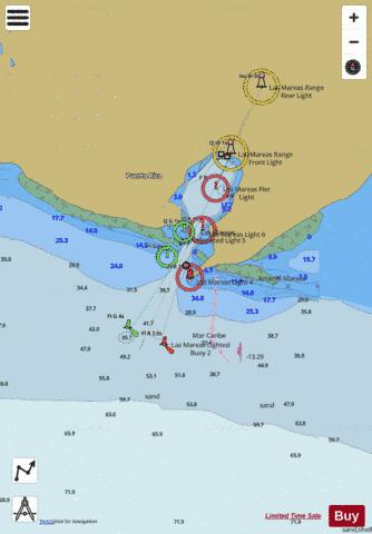 LAS MAREAS Marine Chart - Nautical Charts App
