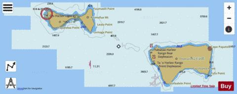 SAMOA ISLANDS  MANUA ISLANDS Marine Chart - Nautical Charts App