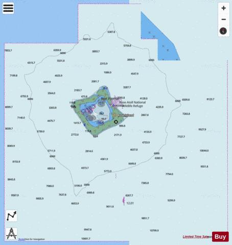 SAMOA ISLANDS  ROSE ATOLL Marine Chart - Nautical Charts App