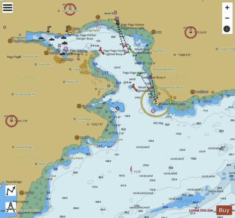SAMOA ISLANDS  PAGO PAGO HARBOR Marine Chart - Nautical Charts App