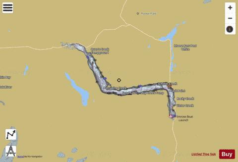 Kenai Lake depth contour Map - i-Boating App