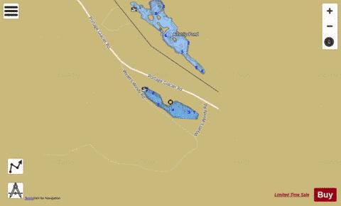 Alder Pond depth contour Map - i-Boating App