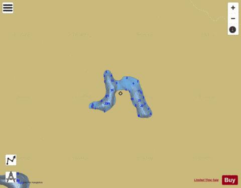 Arctic Loon Lake depth contour Map - i-Boating App