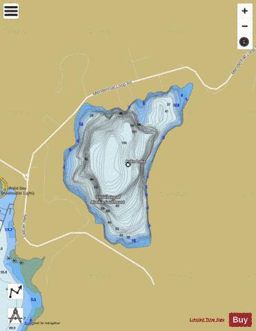 Auke Lake depth contour Map - i-Boating App