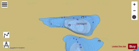 Beverly Lake depth contour Map - i-Boating App