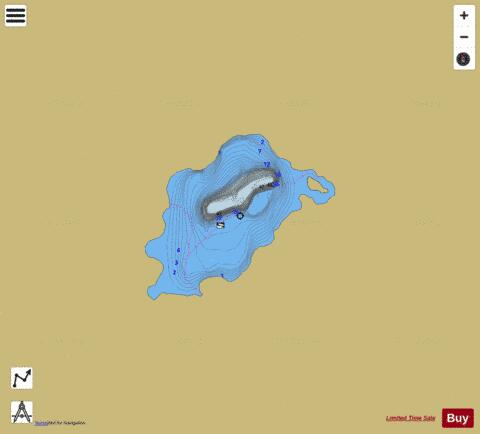 Florence Creek Lake depth contour Map - i-Boating App