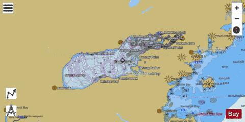 Lake Iliamna depth contour Map - i-Boating App