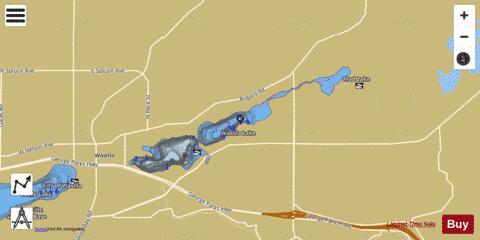 Lake Wasilla depth contour Map - i-Boating App
