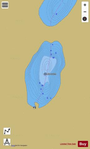 Lalen Lake depth contour Map - i-Boating App