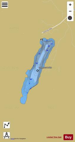 Longmere Lake depth contour Map - i-Boating App