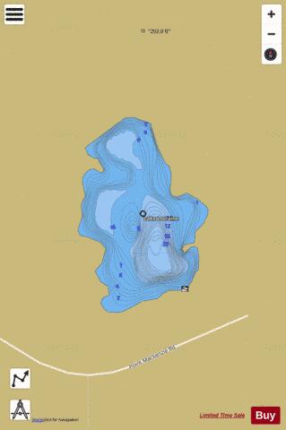 Lorraine Lake depth contour Map - i-Boating App