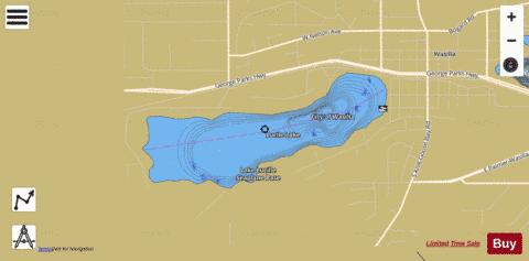 Lucille Lake depth contour Map - i-Boating App