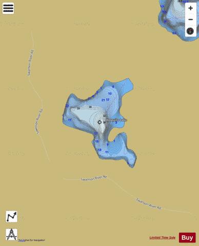 Mosquito Lake depth contour Map - i-Boating App