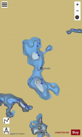 Pepper Lake depth contour Map - i-Boating App