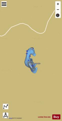 Rainbow Lake  Kenai depth contour Map - i-Boating App