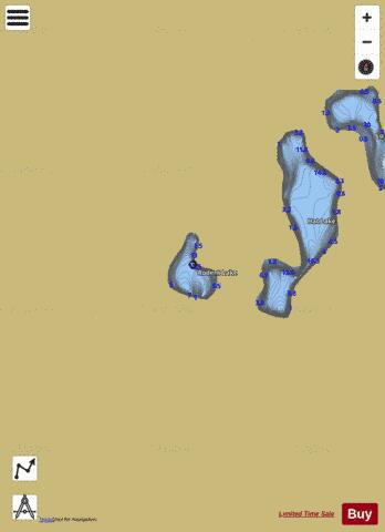 Rodent Lake depth contour Map - i-Boating App