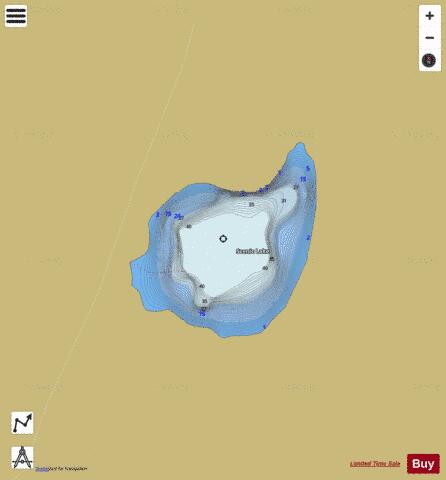 Scenic Lake depth contour Map - i-Boating App