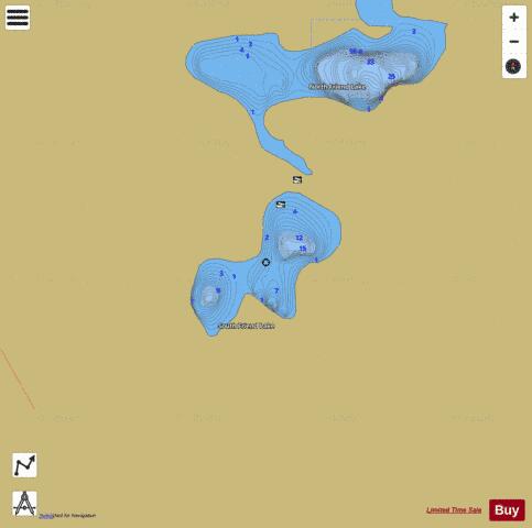 South Friend (Montana) Lake depth contour Map - i-Boating App