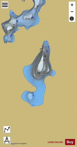 Tanaina Lake depth contour Map - i-Boating App