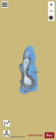 Vagt Lake depth contour Map - i-Boating App
