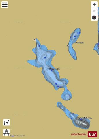 Vera Lake depth contour Map - i-Boating App