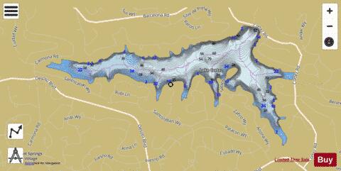 Lake Cortez depth contour Map - i-Boating App