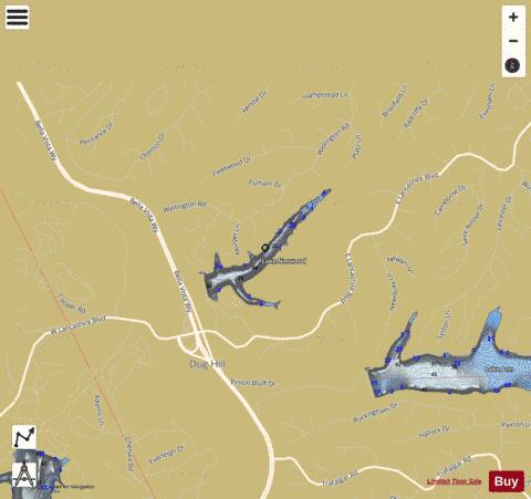 Lake Norwood depth contour Map - i-Boating App