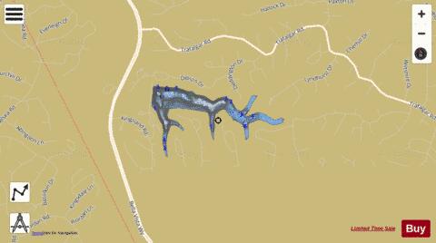 Lake Rayburn depth contour Map - i-Boating App