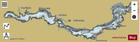 Apache Lake depth contour Map - i-Boating App