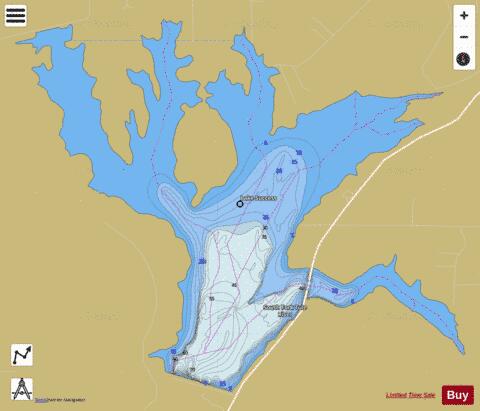 Lake Success depth contour Map - i-Boating App