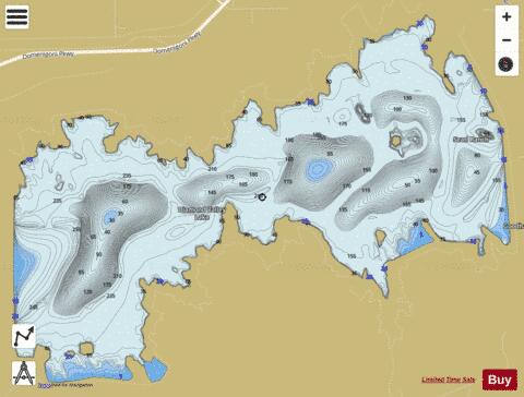 Diamond Valley Lake depth contour Map - i-Boating App