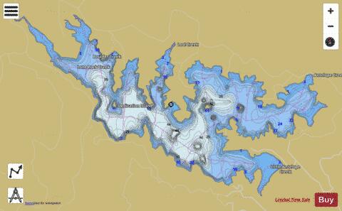 Lake Antelope depth contour Map - i-Boating App