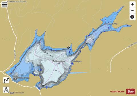 Lake Jenkinson depth contour Map - i-Boating App