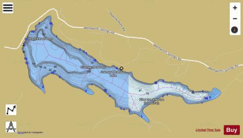 Lake Stumpy Meadows depth contour Map - i-Boating App