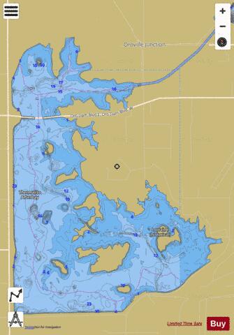 Lake Thermalito Afterbay depth contour Map - i-Boating App